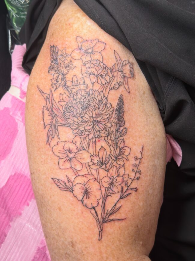 Flowers Bouquet Tattoo