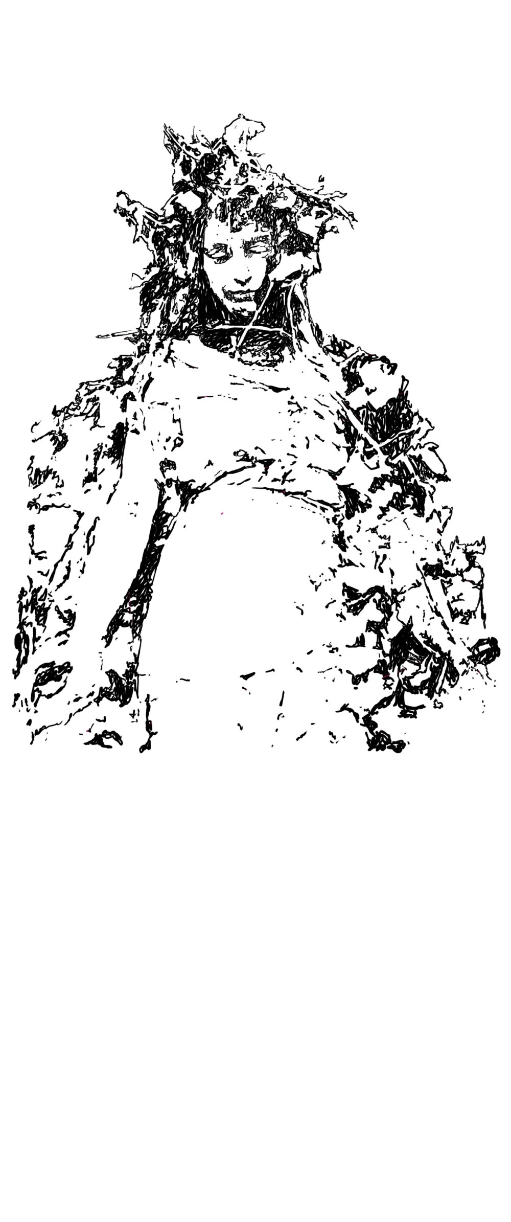 Statue Overgrown Artwork