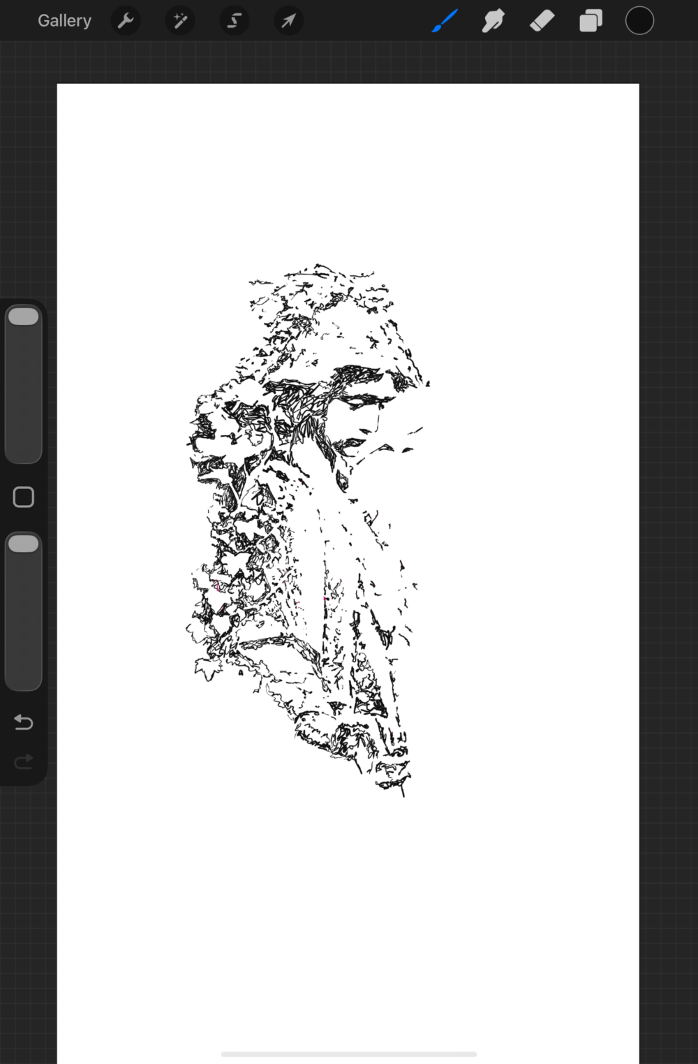 Overgrown Statue Artwork