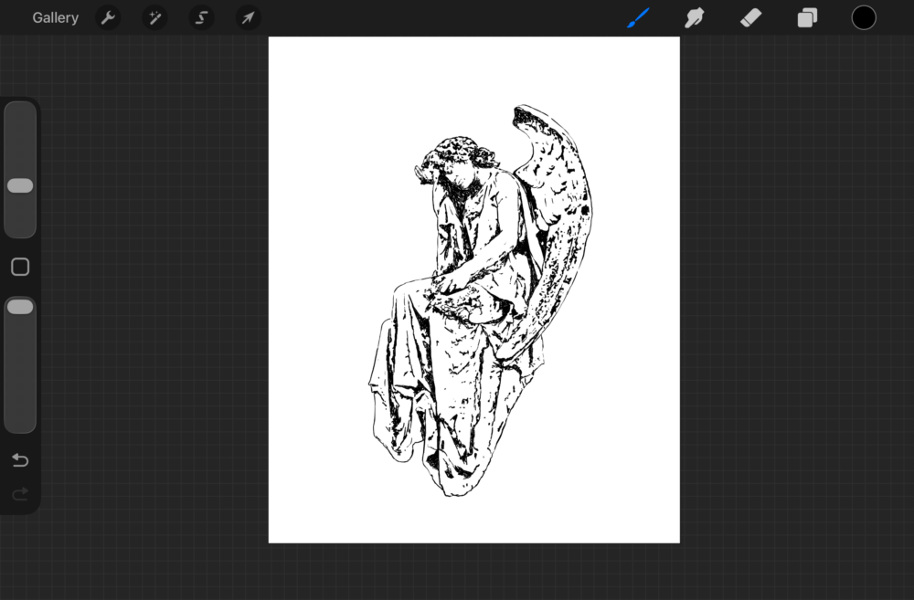 Statue Angel Sorrow Artwork