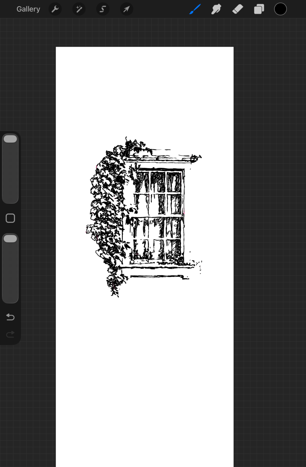Overgrown Window Artwork