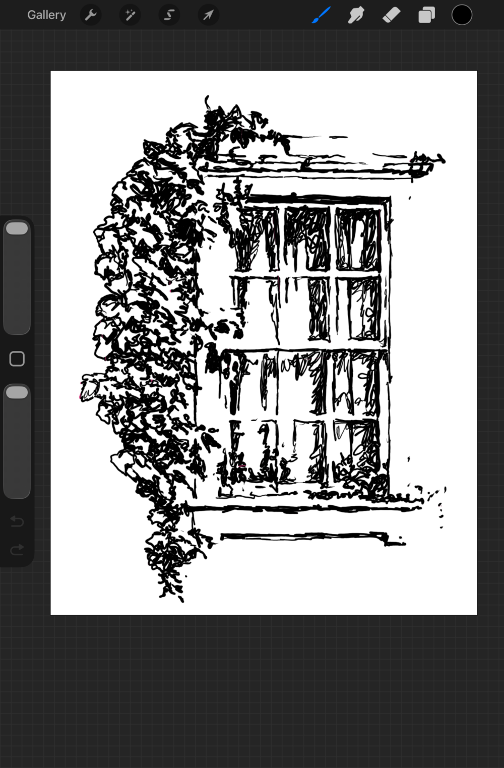 Overgrown Window Artwork
