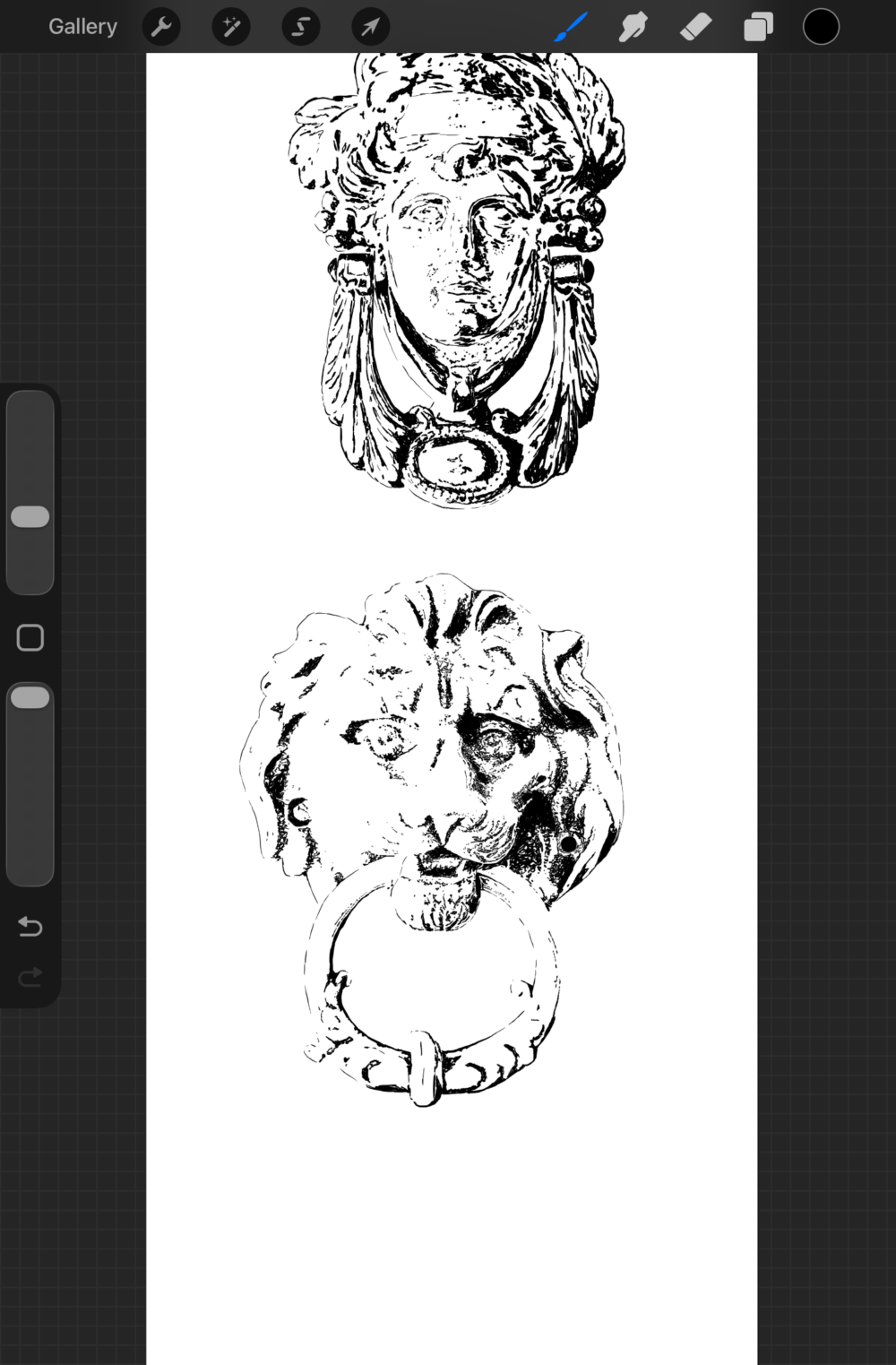 Brass Door Knockers Artwork
