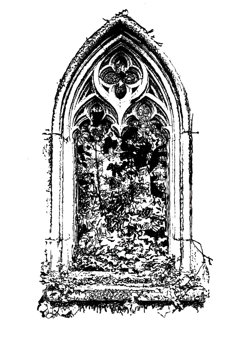 Overgrown Window Artwork
